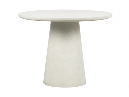 Bílý kulatý jídelní stůl Danom Ø100 cm