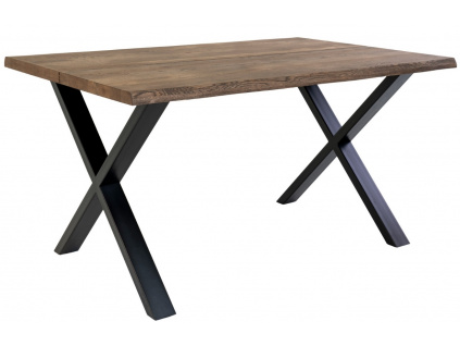 Tmavě hnědý dubový jídelní stůl Tolon 140x95 cm