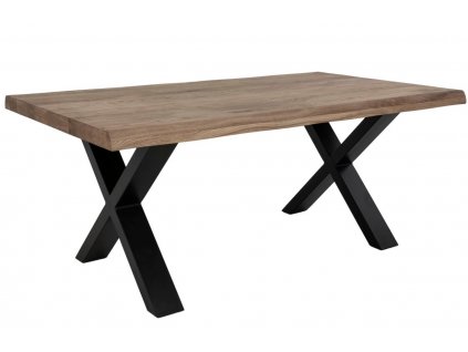 Tmavě hnědý dubový konferenční stolek Tolon 120x70 cm