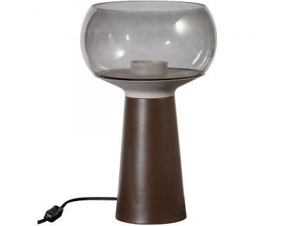 Kávově hnědá kovová stolní lampa Boletus ø 24 cm848x848