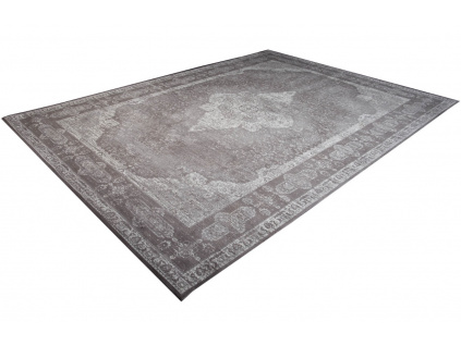 Šedý koberec s orientálními vzory Purete 350x240cm
