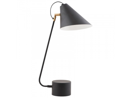 Černá kovová stolní lampa Club 54 cm