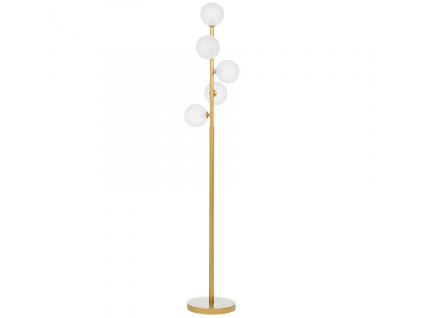 Zlatá kovová stojací lampa Bizzotto Balis 156,5 cm