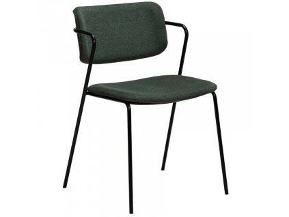Zelená látková jídelní židle DAN-FORM Zed