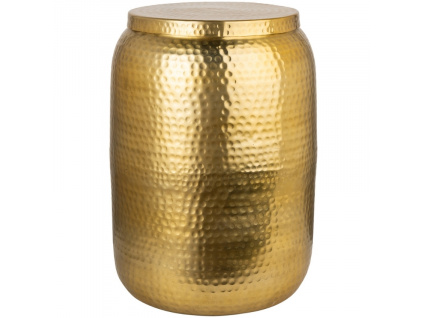 Zlatý kovový odkládací stolek Cuvre 35 cm