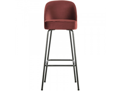 Kaštanově hnědá sametová barová židle Tergi 79 cm848x848 (1)