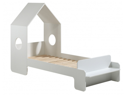 Bílá dřevěná dětská postel Vipack Casami 90 x 200 cm
