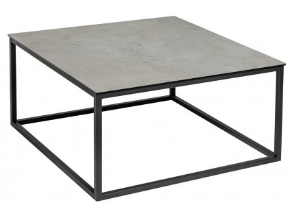 Šedý keramický konferenční stolek Batik 75 x 75 cm