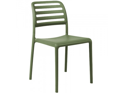 Zelená plastová zahradní židle Costa