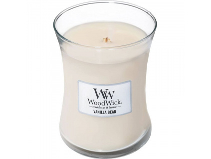 Střední vonná svíčka Woodwick, Vanilla Bean