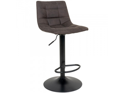 Šedá látková barová židle Nellie 63-83 cm