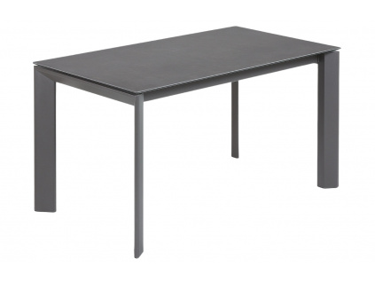 Antracitově šedý keramický rozkládací jídelní stůl Kave Home Axis I. 140/200 x 90 cm