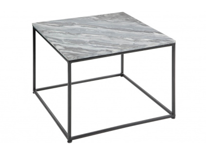 Šedý mramorový konferenční stolek Giraco 50 x 50 cm
