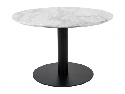 Černý kulatý konferenční stolek Ascona 70 cm