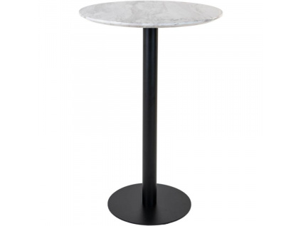 Černý mramorový kulatý barový stůl Ascona 70 cm848x848 (1)
