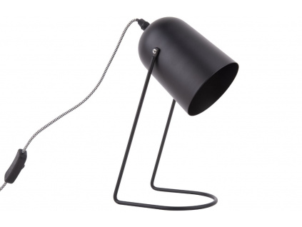 Černá matná kovová stolní lampa Riley 30 cm