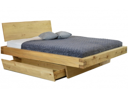 Masivní smrková postel Matteo 160 x 200 cm