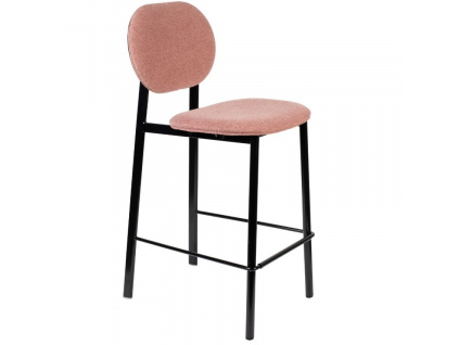 Růžová látková barová židle ZUIVER SPIKE 65 cm848x848