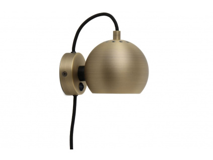 Mosazná nástěnná lampa Frandsen Ball 12 cm