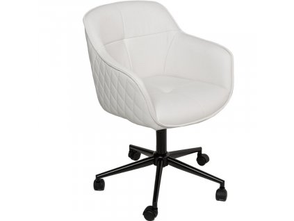 Bílá koženková konferenční židle Marten na kolečkách848x848 (2)