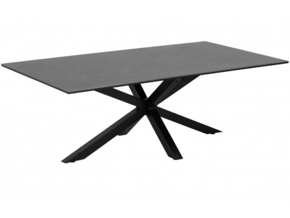 Černý keramický konferenční stolek Skyline 130 x 70 cm
