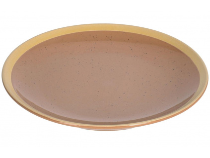 Světle hnědý keramický dezertní talíř Kave Home Tilie 20,7 cm