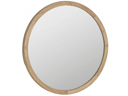 Dřevěné závěsné zrcadlo Kave Home Alum 80 cm