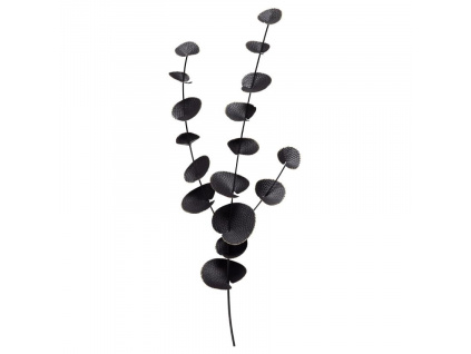 Černá kovová nástěnná dekorace Biff 9 x 37 cm