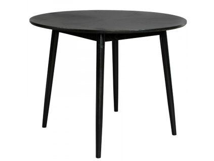 Černý dubový jídelní stůl WLL FABIO 100 cm