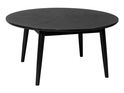 Černý dubový konferenční stolek WLL FABIO 80 cm