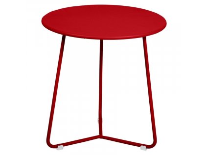 Makově červený kovový odkládací stolek Fermob Cocotte 34,5 cm