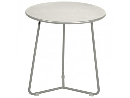 Světle šedý kovový odkládací stolek Fermob Cocotte 34,5 cm