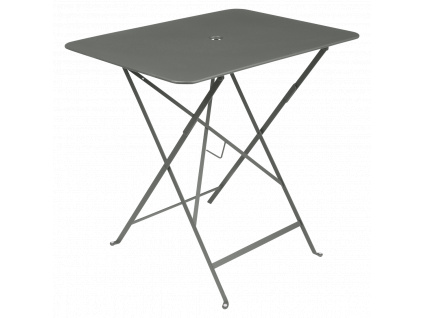 Šedozelený kovový skládací stůl Fermob Bistro 57 x 77 cm