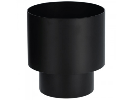 Černý kovový květináč Kave Home Mash Ø 28 cm