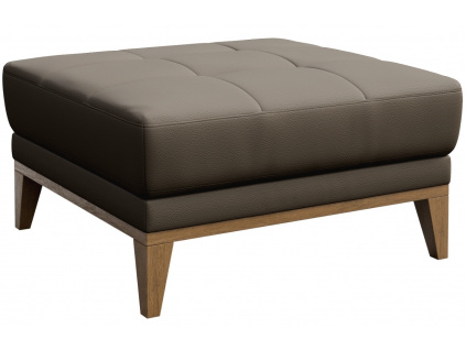 Světle hnědá kožená podnožka MESONICA Musso Tufted