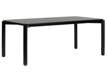 Černý jasanový jídelní stůl Teulat Atlas 180 x 100 cm