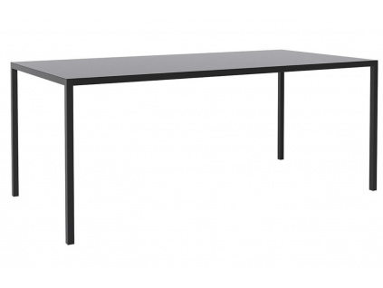 Černý kovový jídelní stůl Simplico 170 x 90 cm
