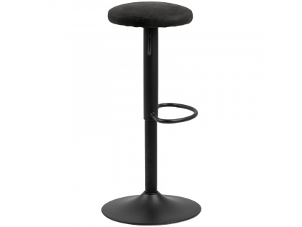 Černá látková barová židle Filch 62 - 82 cm