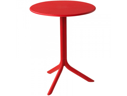 Červený plastový zahradní stolek Step 60,5 cm