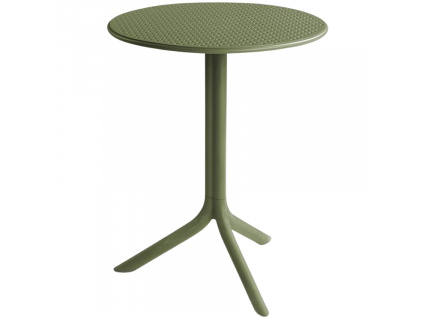Zelený plastový zahradní stolek Step 60,5 cm