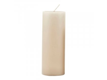 Neparfémovaná bílá svíčka Linen 20 cm