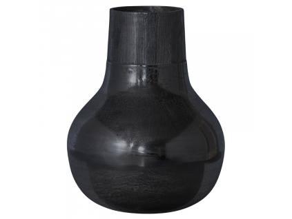 Černá kovová váza Kymani XL