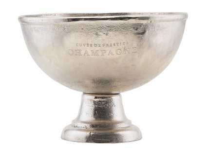 Stříbrná kovová chladící nádoba na víno Champtub Ø 39 cm