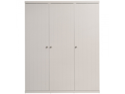 Bílá dřevěná skříň Vipack Robin 205 x 166 cm