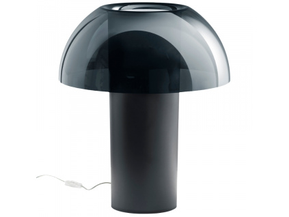 Černá plastová stolní lampa L003TB