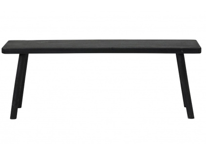 Černá dřevěná lavice Nadi 120 cm
