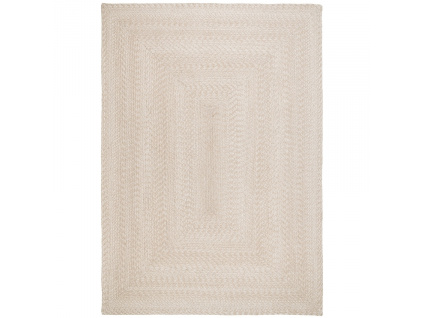 Béžový pletený koberec Manisha 140 x 200 cm