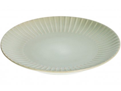 Zelený keramický talíř Kave Home Itziar 26,8 cm