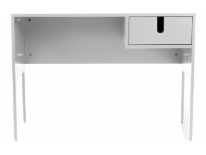 Matně bílý lakovaný pracovní stůl Tenzo Uno 105 x 50 cm