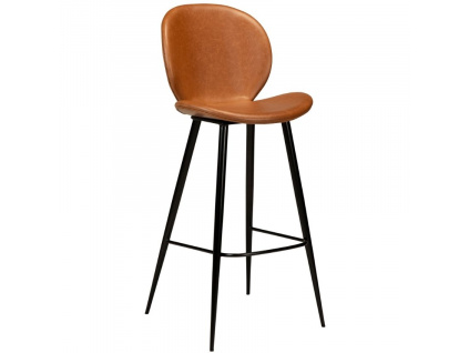 Světle hnědá vintage koženková barová židle DAN-FORM Cloud 77 cm